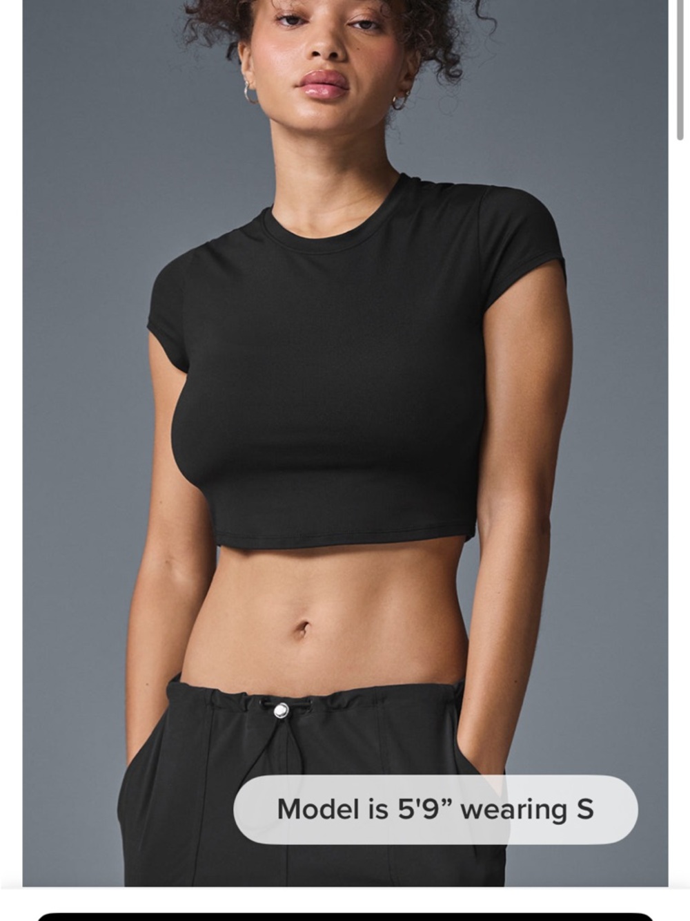 Alo soft crop finesse short sleeve